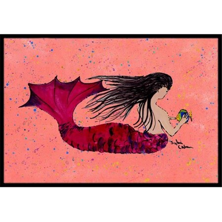 Carolines Treasures Carolines Treasures 8338-MAT 18 x 27 in. Mermaid Indoor Outdoor Doormat 8338-MAT
